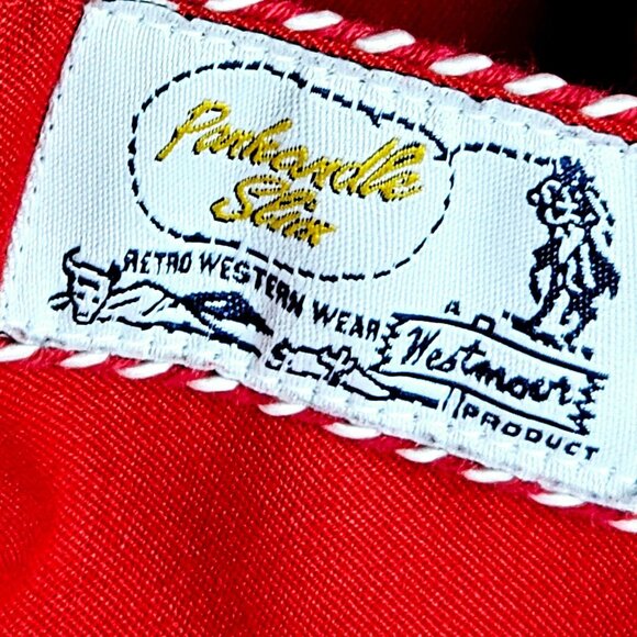Vtg Panhandle Slim Retro Western Wear Westmoer Prod Women's Pearl Snap Shirt, 3X - Picture 9 of 11